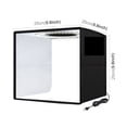 thumbnail image 3 of Lightbox 80 60 40 30cm Photo Ring LED Light Studio Box 6 12 Color Backgrounds Tabletop Photography Soft Shooting Tent Box ,Easy to Use, 3 of 7