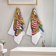 thumbnail image 4 of American USA Anchor Hand Towels 2 PCS, Flag Star Stripes American Kitchen Towel Ultra Soft and Highly Absorbent,Decorative Fingertip Face Towel for Bathroom Hotel, 28.3"x14.4", 4 of 5