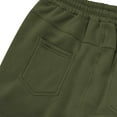thumbnail image 5 of YLSDY Fleece Lined Jogger Pants Men - Winter Sweatpants with Pockets Elastic Waist Drawstring Warm Running Athletic Track Pant Army Green S, 5 of 9
