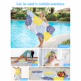 thumbnail image 5 of Beach Towel Bloom Sunflower Bath Pool Towels Yellow Blue Blooming Floral Absorbent Beach Towel Soft Large Quick Dry Lightweight Camping Travel Sports Yoga Gym Swim Towels for Adult 35x70 Inch, 5 of 9
