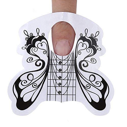 100 pcs Oval Nail Shape Manicure Glue Tool Acrylic UV Extension Nail Gel Tips