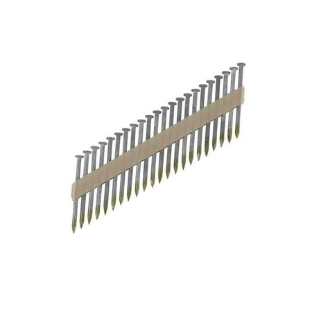 Metabo power tools 35 deg 10 Gauge Smooth Shank Angled Strip Metal Connector Nails 1.5 x 0.148 in. Dia. – Pack of 3000
