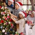 thumbnail image 6 of Luyimi 3.15 Inch Velvet Christmas Ball Ornaments, Fabric Wrapped Hanging Xmas Balls for Christmas Tree Garland Holiday Home Decoration, 6 of 8