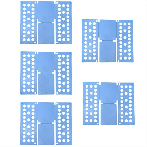 Tablero Plegable para Camisas, Carpeta de Ropa Duradera Que Ahorra Espacio, Tablero Auxiliar Plegable para Camisas, Ropa 5 Piezas
