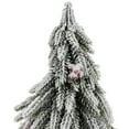 thumbnail image 3 of Northlight Mini Flocked Downswept Pine with Berries Artificial Christmas Tree - Unlit - 14", 3 of 5