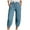 Light Blue, variant on Pimfylm Women's Summer High Waisted Baggy Pants Casual Cotton Harem Capris Slacks with Pockets Beige, L