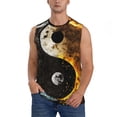 thumbnail image 1 of Balery Yin Yang Camisetas sin mangas para hombre, absorbe la humedad y protege contra el mal olor.-Medium, 1 of 7