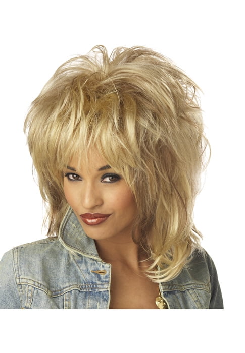 Long Curly Hair Brown Wig Country Singer Dolly Parton Style Fancy Dress 