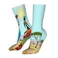 thumbnail image 5 of Salouo African Women Pattern Fun Novelty Crew Socks,Casual Athletic Socks Neutral Socks, 5 of 7