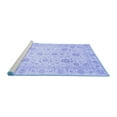 thumbnail image 2 of Ahgly Company Machine Washable Indoor Rectangle Oriental Blue Traditional Area Rugs, 6' x 9', 2 of 4