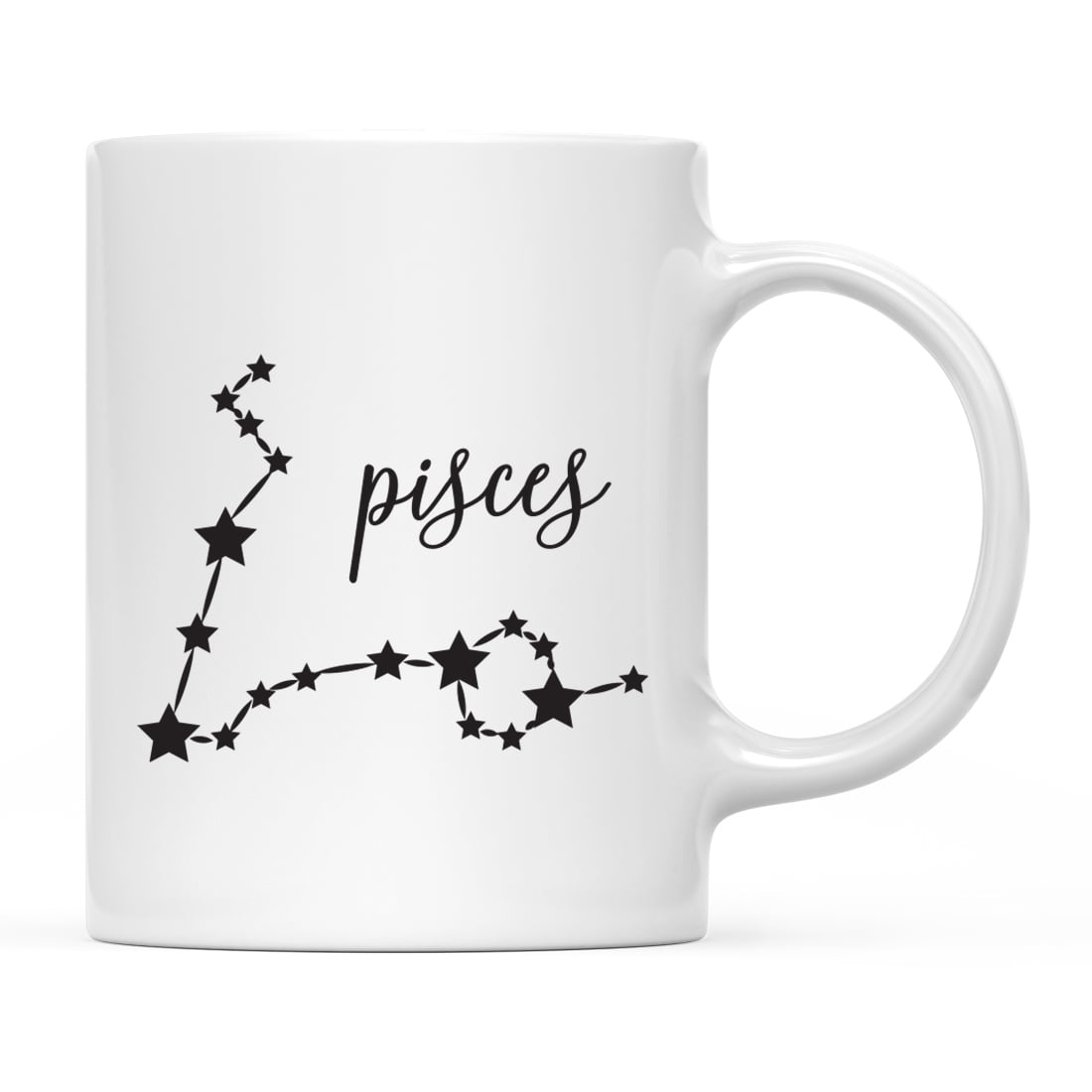Koyal Wholesale Zodiac Sign Ceramic Coffee Mug, Pisces Star