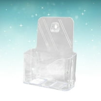 IDEANATEGRATE 1Pcs Black Acrylic File Magazine Holder Modern Design for Organizing Magazines and Books on Work Desk