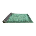 thumbnail image 2 of Ahgly Company Indoor Square Persian Turquoise Blue Traditional Area Rugs, 3' Square, 2 of 4
