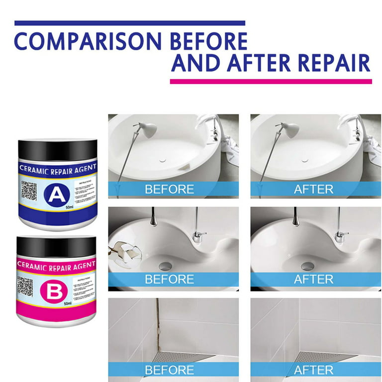 Ceramic Repair Agent Household Ceramic Restoration Glue Seamless Cracks  Linglai