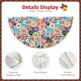 thumbnail image 4 of Daiia Colored Casino Chips Drawing Merry Christmas Tree Skirt , Xmas Large Lace-up Tree Skirt, Santa Snowflakes Rustic Home Decorations New Year Party Farmhouse Decor-30", 4 of 7