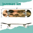 thumbnail image 2 of 31'' Complete Skateboard 7 Layer Canadian Maple Double Kick Deck Skateboards Palm tree Skate Board for Beginner Adult Gifts, 2 of 5