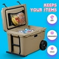 Family Beach Hard Shell Cooler Net for Storage & Organization