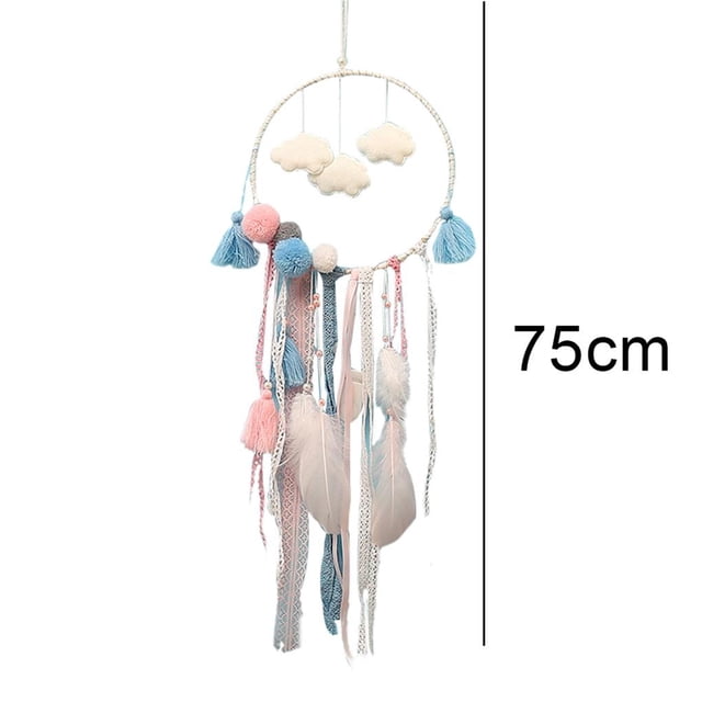 Atrapasueños De Nubes Colgantes De Pared Tejidos A Mano Con Borlas Para La Decoración De La Puerta De La Habitación Del Apartamento Del Hogar Yuarrent HA023594-00