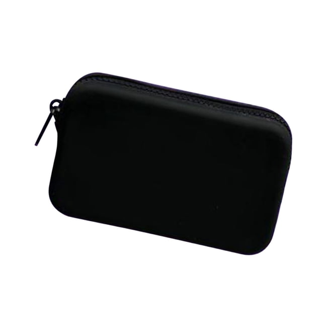 Monedero de silicona portátil Yinane para bolso elegante negro