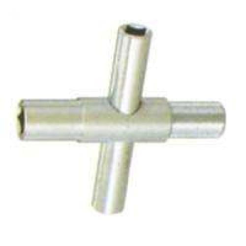 ProSource 4-Way Silcock Key For Use With 1/4 And 5/16 In Square Stem Hardened Steel