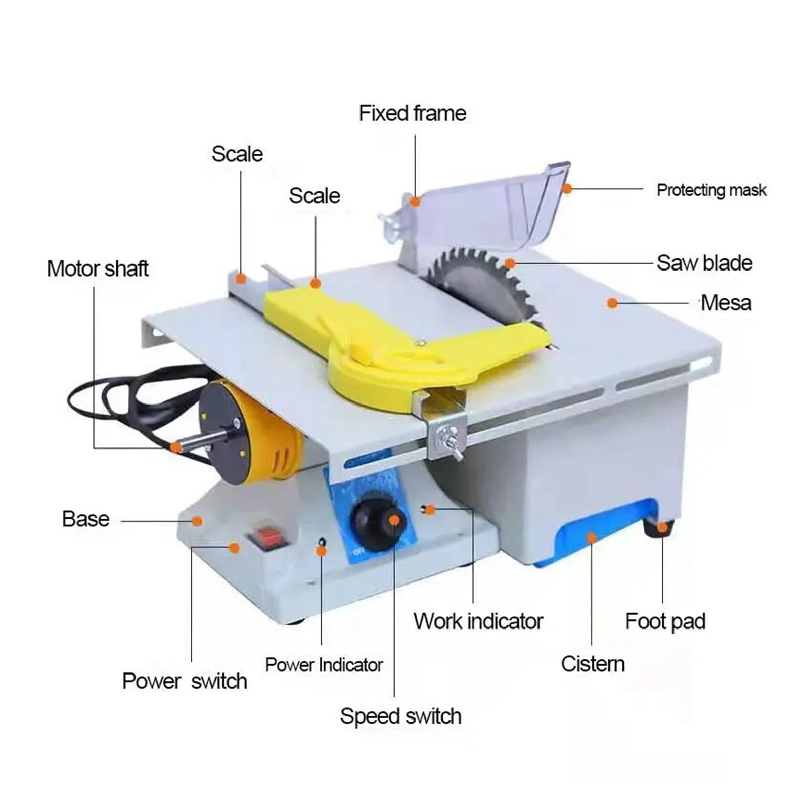 Electric Jewelry Grinding Machine, Jewelry Rock Polishing Tool, 350W Multifunctal Small Desktop Jade Cutting Machine ,Powerhouse Performance