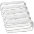 thumbnail image 1 of Estuche transparente para lápices de 5 piezas, estuche transparente para lápices escolares, estuche de PVC, bolsa para lápices con cremallera, estuche escolar de gran capacidad para papelería, 1 of 5