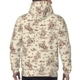 thumbnail image 7 of Uemuo Cowboy Sitting On Cow Back Pattern Men's Hoodie - Casual Pullover Hoodie with Kangaroo Pocket, Stylish Hooded Sweatshirt for Everyday Wear-Small, 7 of 7