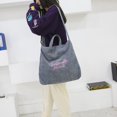 thumbnail image 3 of EIMELI Fashion Lady Corduroy Solid Color Wild Large Capacity Shoulder Bag Messender Bag, 3 of 4