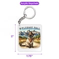 thumbnail image 5 of Welcome Fall Western Cowboy Siamese Enjoys Majestic Autumn Acrylic Keychain Cat Lover Kitten Owner Gifts Collar Charm Tag Keyring - 01007, 5 of 5