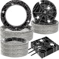 thumbnail image 1 of Artículos de fiesta Qyeahkj Halloween Spider Web, 200 unidades, para 50 invitados, 1 of 7