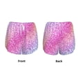 thumbnail image 5 of Picia Fun Rainbow Pattern Women's 2 in 1 Athletic Running Shorts High Waisted Workout Casual Gym Sweat Shorts with Comfy Liner Zipper Pockets-Small, 5 of 9