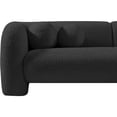 thumbnail image 4 of Meridian Furniture Emory Black Boucle Fabric Sofa, 4 of 15
