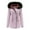Purple, variant on XFLWAM Women Hooded Winter Coat Warm Fleeced Lined Long Jackets Hooded Military Parka Coat Pink M