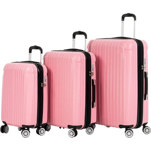 Murtisol Murtisol Travel Luggage Sets Expandable Suitcase Carry On 3PCS Hard Shell Spinner