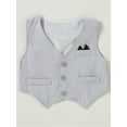 thumbnail image 3 of CARETOO Toddler Boy Clothes Suit Formal Dress Shirt Bowtie Vest Suspender Pants Gentleman Outfits, 3 of 15