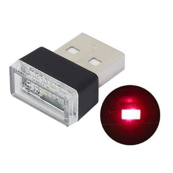hengsof USB LED Car Interior Night Light Atmosphere Lamp, Mini USB LED Decoration Light Ambient Interior Light, Multi Color USB Portable Car Ambient Lighting Kit, USB Night Light