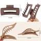 thumbnail image 3 of Hair Clips for Women 4.3 Inch Large Hair Claw Clips 8 pcs Square Claw Clips &, 3 of 5