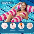 thumbnail image 6 of Pool Floats for Adults, KIMHY Pool Floats Rafts with Headrest, Inflatable Pool Lounge Chairs, Floating Water Hammock for Pool Party Summer Water Fun, 6 of 6
