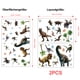 thumbnail image 1 of Paquete de 2 pegatinas luminosas de dinosaurios para pared, pegatinas autoadhesivas de dinosaurios para habitaciones de niños, pegatinas luminosas de dinosaurios para regalos de dormitorio, 1 of 7