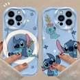 thumbnail image 2 of Cartoon Disney Stitch 3D Wave Case For iPhone 15 14 13 12 11 Pro Max X XR XS 8 7 6 6S Plus SE 2020 Soft Silicone Cover Fundas, 2 of 5