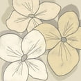 thumbnail image 2 of Saunders, Alonzo 26x26 White Modern Wood Framed Museum Art Print Titled - Beige Blooms IV, 2 of 4