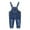 Blue, variant on SNKSDGM Girls Pants Size 12 Months Girls Boys Kids Unisex Clothes Adorable Solid Denim Overall 110/9