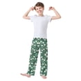 thumbnail image 2 of FORMRS Boys Pajama Pants with Pockets Size 13-14Y Kids Lounge Sleep Bottoms, Small White Flowers, 2 of 8