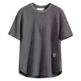 thumbnail image 3 of Workout Shirts for Men Long Sleeve 1/4 Short Sleeve Big and Tall T Shirts Loungewear Casual Stylish Solid Color Crew Neck Casual Summer Beach Basic Tee, 3 of 4