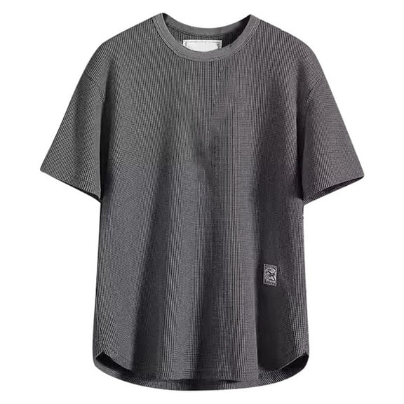 KKBOTIVE Mens T Shirts Short Sleeve Athletic Tees Solid Color Sports Undershirt Quick Drying Tops Fashion Clothes for Mens, Grey Size: XXXXXL