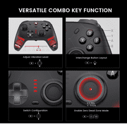 GameSir Cyclone 2 Pro Wireless Controller for Switch, Windows PC, Steam, Android, iOS, PC Game Controller with Mag-Res™ TMR Sticks, Hall Effect Triggers, RGB Lightning, 6-Axis Gyro, Turbo -Black