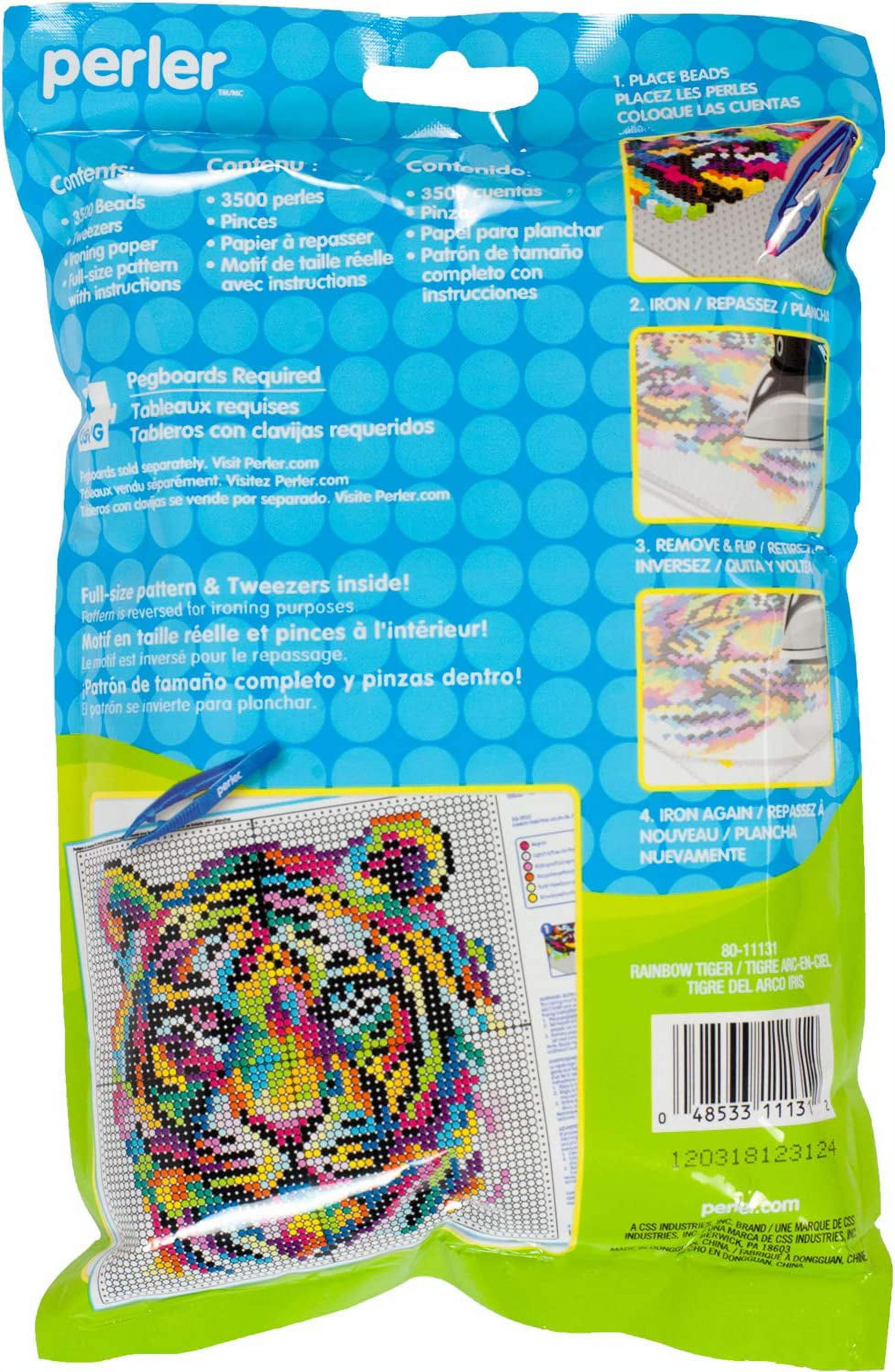 Perler 3D Rainbow Tree Christmas Fuse Bead Kit for Kids and Adults,  Multicolor 2005 Piece, Small