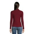thumbnail image 3 of No Boundaries Women's Juniors Long Sleeve Mock Neck Top, Sizes XS-3XL, 3 of 5