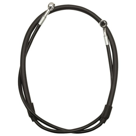 Streamline Front Steel Braided Brake Line CR Style Standard Length Black