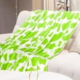 thumbnail image 3 of Flannel Twin Throw Blanket Mint Spring Lime Green Blanket 60"x80" Soft Warm Lightweight Fuzzy Fleece Bed Blankets for Bedroom Livingroom, 3 of 6